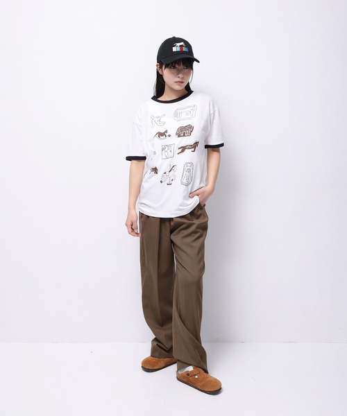 Common Noun(コモン ナウン)の「“HORSE” norahi 半袖T(Tシャツ/カットソー・レディース・ホワイト/ブラック/イエロー/杢グレー/ピンク・L/M)」の21枚目の写真