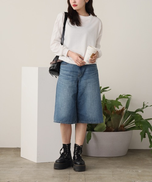 ROOPTOKYO(ループトウキョウ)の「ジップオープンショルダースウェットトップス 秋物 秋服 2026年秋冬(スウェット・レディース・グレー/ブラック/ホワイト・FREE)」の22枚目の写真