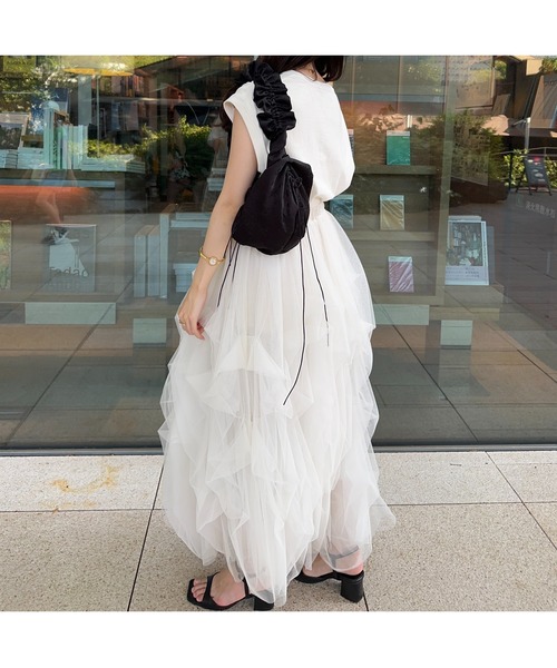yuki　 fluff tulle skirt チュールスカートアイボリー チュールスカート（アイボリー）・ミニ | ボークス公式 ドルフィー