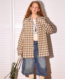 WESTBOY | オーバーサイズ チェックシャツ WO25S6TP06【WB ORIGINALS】(シャツ/ブラウス)