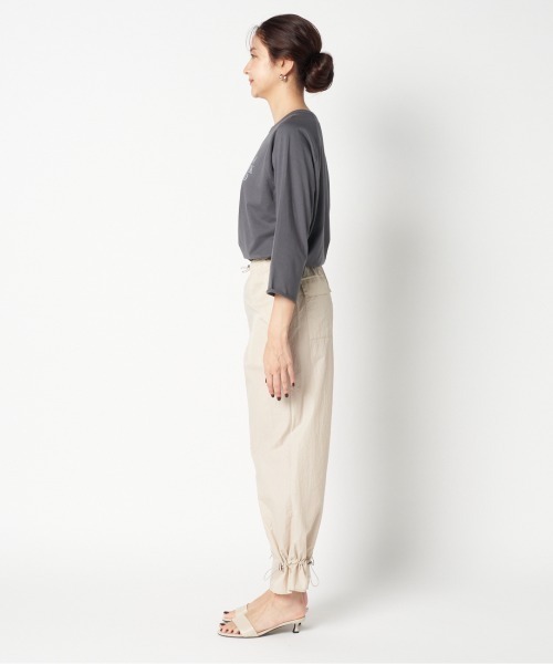 HELIOPOLE（エリオポール）の「PARACHUTE PANTS（その他パンツ・レディース・ブラック/ベージュ/セージグリーン・36/38）」の11枚目の写真