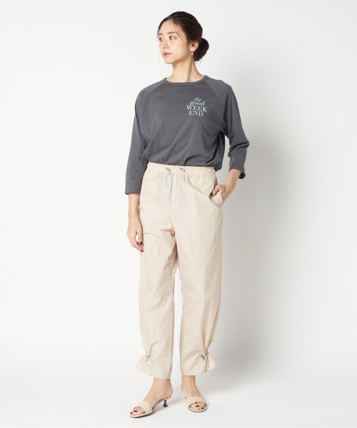 HELIOPOLE（エリオポール）の「PARACHUTE PANTS（その他パンツ・レディース・ブラック/ベージュ/セージグリーン・36/38）」の13枚目の写真