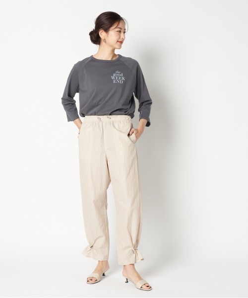 HELIOPOLE（エリオポール）の「PARACHUTE PANTS（その他パンツ・レディース・ブラック/ベージュ/セージグリーン・36/38）」の14枚目の写真