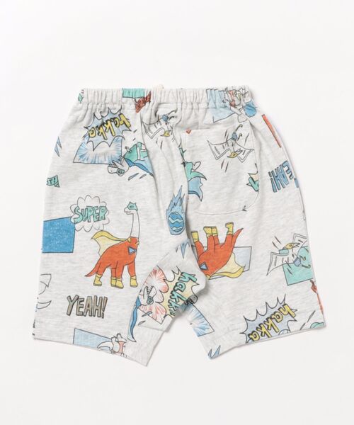 HAKKA BABY（ハッカベビー）の「[ベビー]スーパーディノヒーロープリントハーフパンツ（その他パンツ・キッズ・イエロー/ライトグレー・L）」の3枚目の写真
