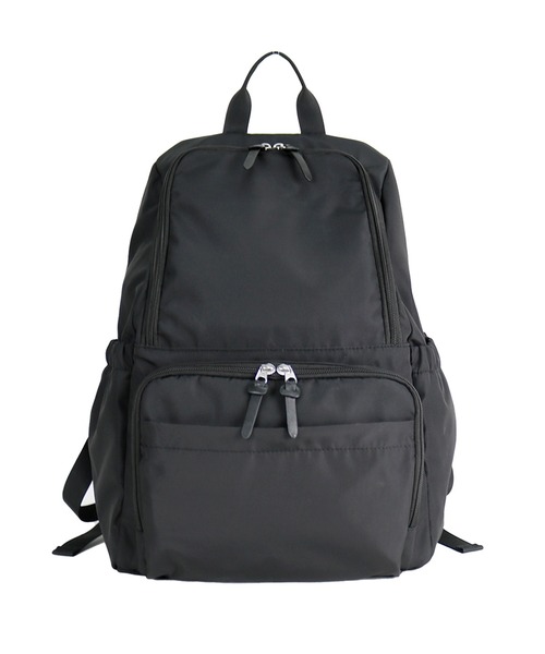 A by MAGASIN DE MODE（エーバイマガジンデモード）の「【A by MAGASIN DE MODE】超軽量！自立型多機能リュック 17ポケット/撥水/A4対応/軽量 SNBD（バックパック/リュック・レディース・グレー/カーキ/ブラック・FREE）」の4枚目の写真