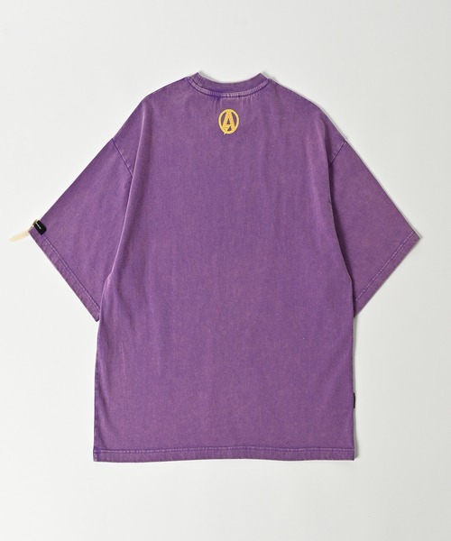 ADAM PATEK(アダムパテック)の「【ADAMPATEK/アダムパテック】disco logo short sleeve T/ディスコロゴプリントT(Tシャツ/カットソー・メンズ・ブラック/パープル/ホワイト・2/1)」の3枚目の写真