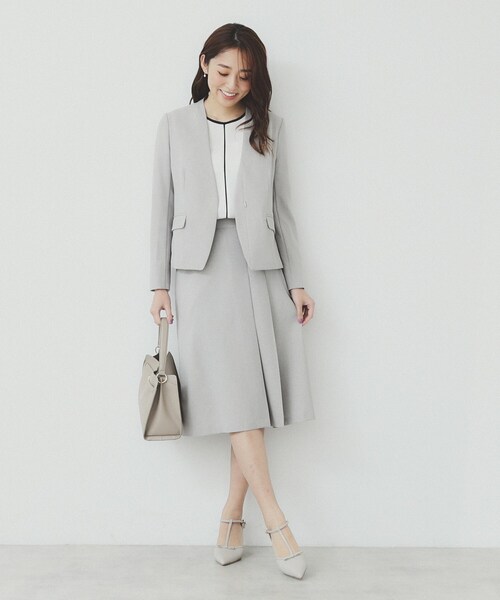 Pre-order] Aurora cloth double side pleated skirt / emerald
