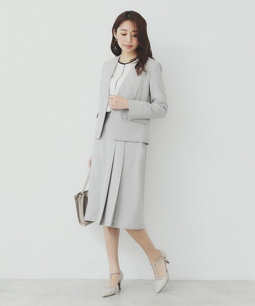 index（インデックス）の「Aラインフレアスカート/セットアップ対応可【洗濯機洗い可/イージーアイロン/抗ピル】（スカート・レディース・グレー/ネイビー/ナチュラル・36/38/40/42）」の20枚目の写真