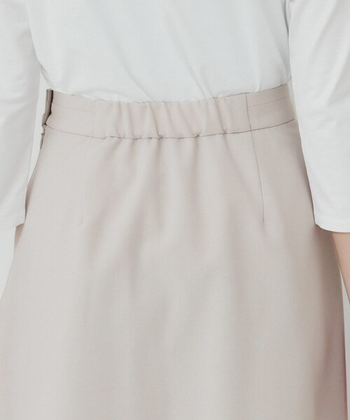 index（インデックス）の「Aラインフレアスカート/セットアップ対応可【洗濯機洗い可/イージーアイロン/抗ピル】（スカート・レディース・グレー/ネイビー/ナチュラル・36/38/40/42）」の6枚目の写真