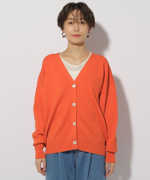 Elura(エルーラ)の「サラサラタッチカーディガン/291204(カーディガン/ボレロ・レディース・ブルー/ネイビー/ダークネイビー/オレンジ・FREE)」の21枚目の写真