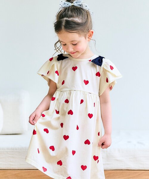 R♡R様専用◇新品 アルジ－◇接触冷感 肩あきりぼんワンピース