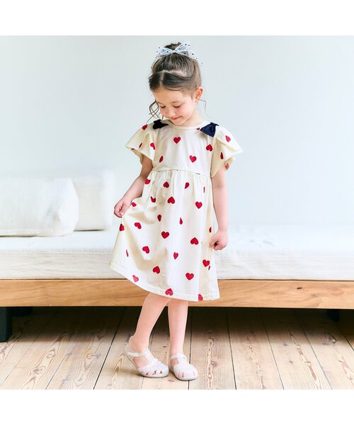 R♡R様専用◇新品 アルジ－◇接触冷感 肩あきりぼんワンピース