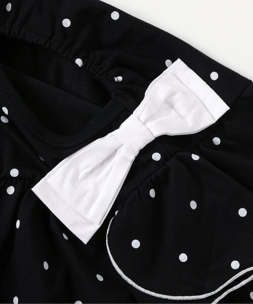 apres les cours(アプレレクール)の「【速乾/接触冷感】肩リボン花びらスリーブヒロインワンピース_ジュニア対応(ワンピース・キッズ・その他3/ブラック/アイボリー・80/90/100/110/120/130/140)」の13枚目の写真