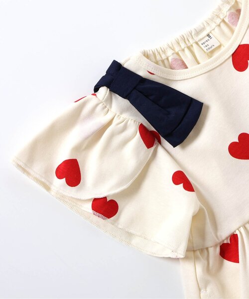 apres les cours(アプレレクール)の「【速乾/接触冷感】肩リボン花びらスリーブヒロインワンピース_ジュニア対応(ワンピース・キッズ・その他3/ブラック/アイボリー・80/90/100/110/120/130/140)」の11枚目の写真