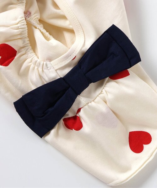 apres les cours(アプレレクール)の「【速乾/接触冷感】肩リボン花びらスリーブヒロインワンピース_ジュニア対応(ワンピース・キッズ・その他3/ブラック/アイボリー・80/90/100/110/120/130/140)」の10枚目の写真