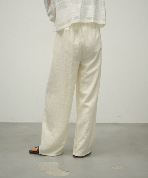 Lutim by u(ルチバイユー)の「Waist Spindle Easy Pants / ウエストスピンドルイージーパンツ(その他パンツ・レディース・ブラック/ホワイト/イエロー・FREE)」の12枚目の写真
