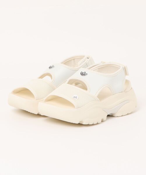 [ADIDAS] アディダス サンダル Sandals (送料関税込み) adidas(アディダス)ターコイズブルーTストラップフラット