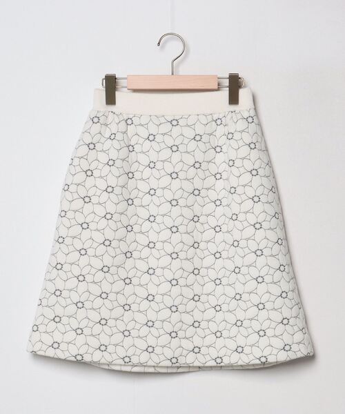 ブランド古着】Rene｜ルネのスカート（ホワイト/白色系・花柄