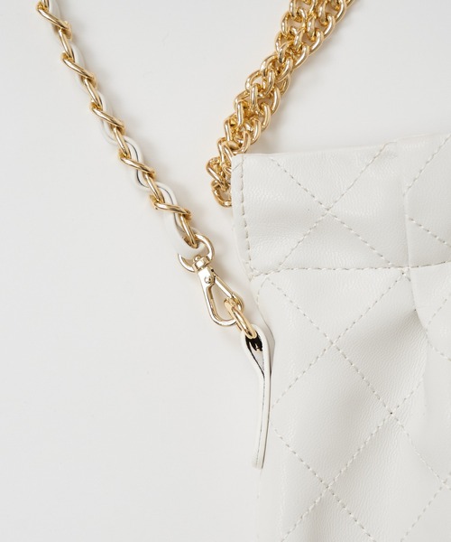 ROYAL PARTY（ロイヤルパーティー）の「オリジナルキルティングチェーントートBAG（トートバッグ・レディース・オフホワイト/ブラック・FREE）」の11枚目の写真
