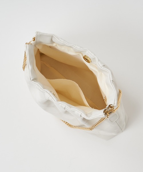 ROYAL PARTY（ロイヤルパーティー）の「オリジナルキルティングチェーントートBAG（トートバッグ・レディース・オフホワイト/ブラック・FREE）」の8枚目の写真