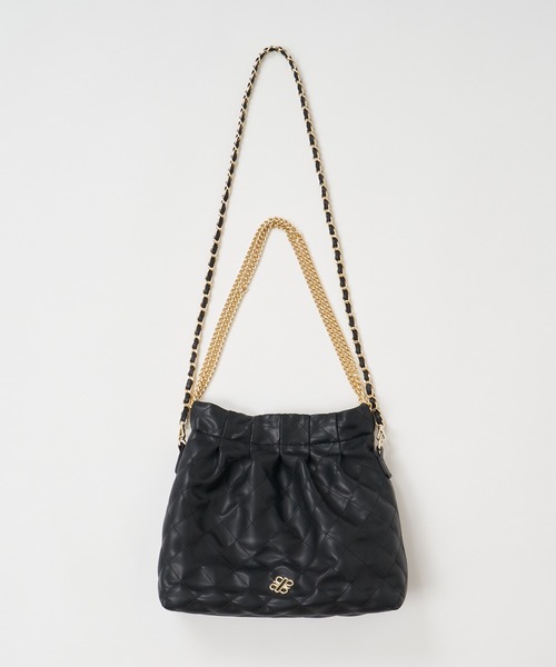 ROYAL PARTY（ロイヤルパーティー）の「オリジナルキルティングチェーントートBAG（トートバッグ・レディース・オフホワイト/ブラック・FREE）」の15枚目の写真