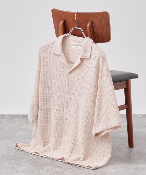 B.C STOCK(ベーセーストック)の「インドレース アソートオープンカラーシャツ(シャツ/ブラウス・メンズ・ブラック/ブラック系その他/イエロー/ブラウン/ピンク・MEDIUM/LARGE)」の5枚目の写真