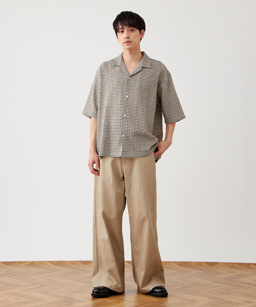 B.C STOCK(ベーセーストック)の「インドレース アソートオープンカラーシャツ(シャツ/ブラウス・メンズ・ブラック/ブラック系その他/イエロー/ブラウン/ピンク・MEDIUM/LARGE)」の6枚目の写真