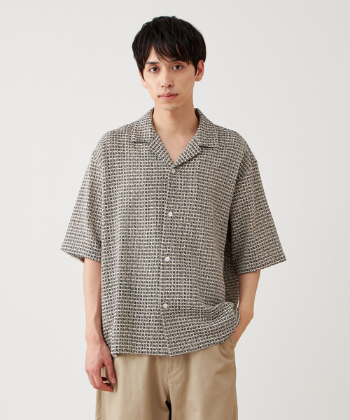 B.C STOCK(ベーセーストック)の「インドレース アソートオープンカラーシャツ(シャツ/ブラウス・メンズ・ブラック/ブラック系その他/イエロー/ブラウン/ピンク・MEDIUM/LARGE)」の7枚目の写真