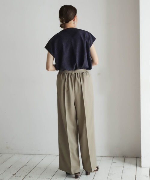 NOMBRE IMPAIR（ノンブルアンペール）の「ダークドット　フレンチクルーブラウス（シャツ/ブラウス・レディース・ブルー/グレー・FREE）」の16枚目の写真