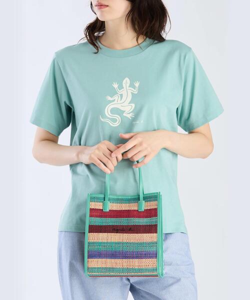 ラフィア スモール トートバッグ (WAX35－01)（トートバッグ