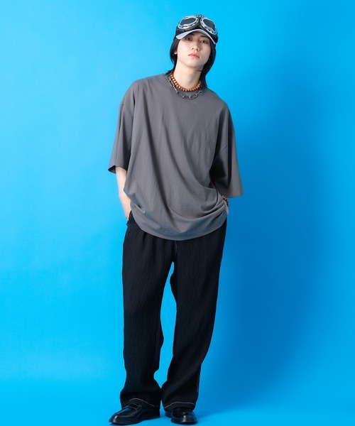a.p.o.v.(エーピーオービー)の「a.p.o.v. スーパーオーバーサイズTシャツ(Tシャツ/カットソー・メンズ・グレー/ブラック/ホワイト・ONESIZE)」の9枚目の写真