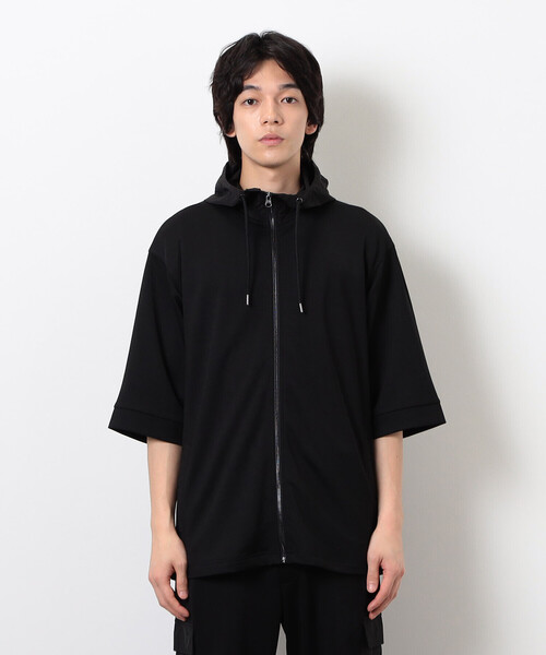 COMME CA ISM（コムサイズム）の「スポーティージャージ 半袖ジップブルゾン（ブルゾン・メンズ・ブラック/チャコール・M/L）」の12枚目の写真