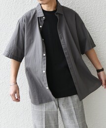 SHIPS any:〈洗濯機可能〉コットン/リネン レギュラーカラー シャツ◇