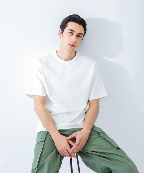 URBAN RESEARCH（アーバンリサーチ）の「接触冷感スムージーTシャツ（Tシャツ/カットソー・メンズ・ホワイト/ブルー系その他/ネイビー/ブラック/グレー系その他・SMALL/MEDIUM/LARGE/X-LARGE）」の8枚目の写真