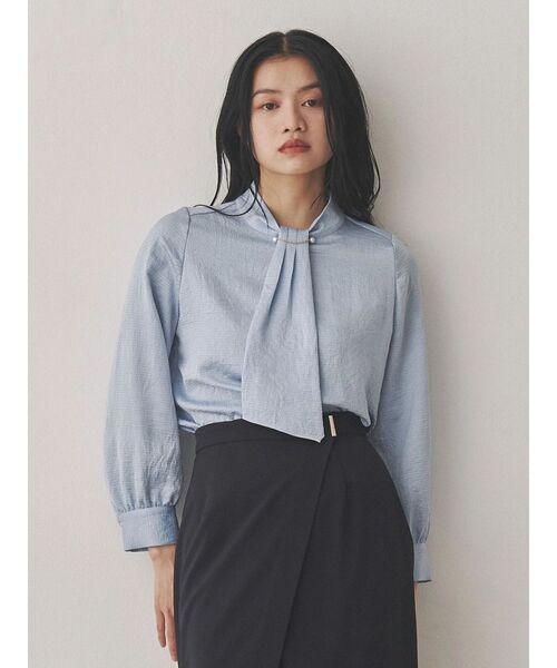 【Bear】TONAL トーナル ジョーゼットボウタイブラウス トーナル TONAL シアードッキングボウタイブラウス （オフ