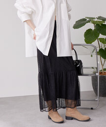 mystic | 切り替えレーススカート(スカート)