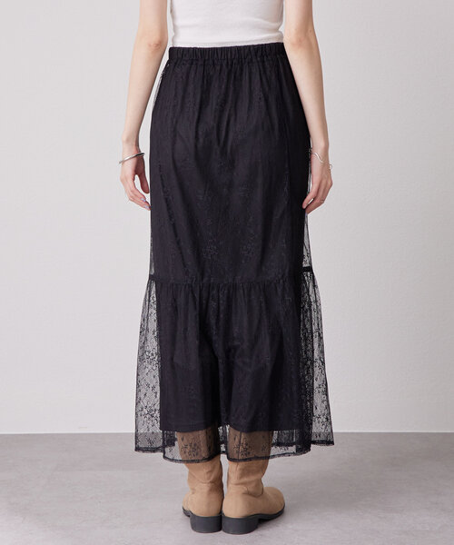 mystic（ミスティック）の「切り替えレーススカート（スカート・レディース・ブラック/オフホワイト・FREE）」の18枚目の写真