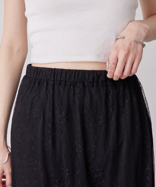 mystic（ミスティック）の「切り替えレーススカート（スカート・レディース・ブラック/オフホワイト・FREE）」の20枚目の写真