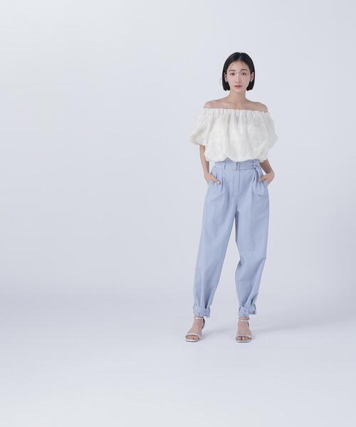 NATURAL BEAUTY BASIC(ナチュラルビューティーベーシック)の「◇【BLANC】ナイロンワッシャージョガーパンツ(その他パンツ・レディース・オフホワイト/ブルー/ライトグリーン・MEDIUM/P/S)」の13枚目の写真