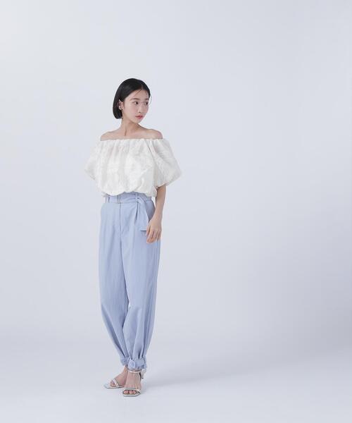 NATURAL BEAUTY BASIC(ナチュラルビューティーベーシック)の「◇【BLANC】ナイロンワッシャージョガーパンツ(その他パンツ・レディース・オフホワイト/ブルー/ライトグリーン・MEDIUM/P/S)」の14枚目の写真