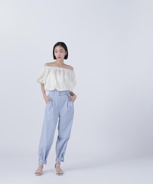 NATURAL BEAUTY BASIC(ナチュラルビューティーベーシック)の「◇【BLANC】ナイロンワッシャージョガーパンツ(その他パンツ・レディース・オフホワイト/ブルー/ライトグリーン・MEDIUM/P/S)」の17枚目の写真