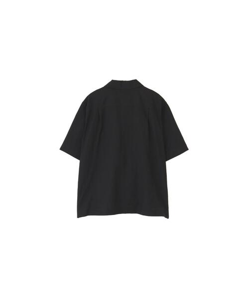 MARGARET HOWELL(マーガレットハウエル)の「DRY WOOL LINEN PLAINWEAVE(シャツ/ブラウス・メンズ・ブラック・LARGE/MEDIUM/SMALL/X-LARGE)」の4枚目の写真