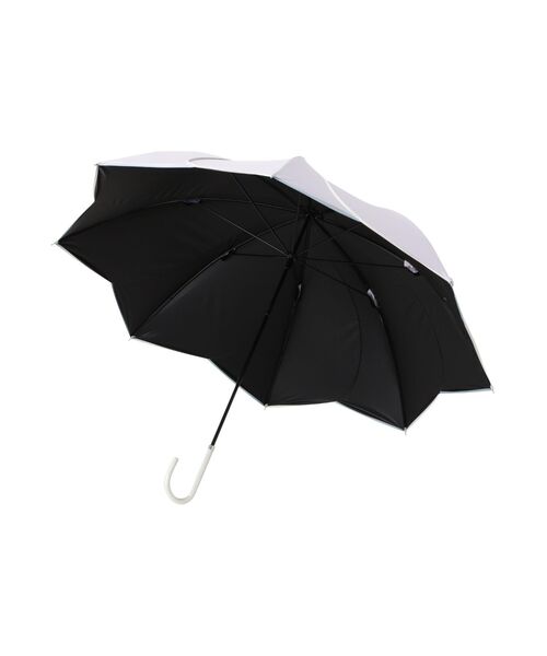 Francfranc(フランフラン)の「【遮光率・UVカット率100%生地使用】バイカラーパイピング 長傘 58cm パープル 日傘 雨傘 晴雨兼用(長傘・レディース・パープル・FREE)」の2枚目の写真