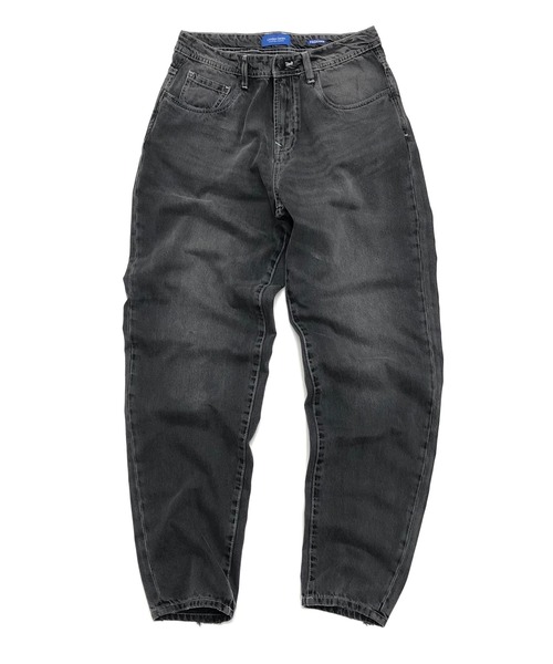 London Denim（ロンドンデニム）の「Peckham Baggy Jean/テーパード ワイド デニムパンツ（デニムパンツ・メンズ・ブラック/ブラック系その他/ブラック系その他2・LARGE/X-LARGE/SMALL/MEDIUM）」の3枚目の写真