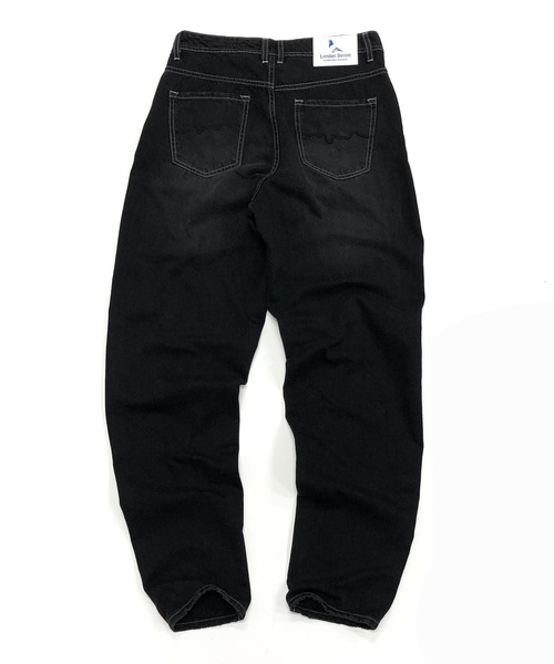 London Denim（ロンドンデニム）の「Peckham Baggy Jean/テーパード ワイド デニムパンツ（デニムパンツ・メンズ・ブラック/ブラック系その他/ブラック系その他2・LARGE/X-LARGE/SMALL/MEDIUM）」の20枚目の写真
