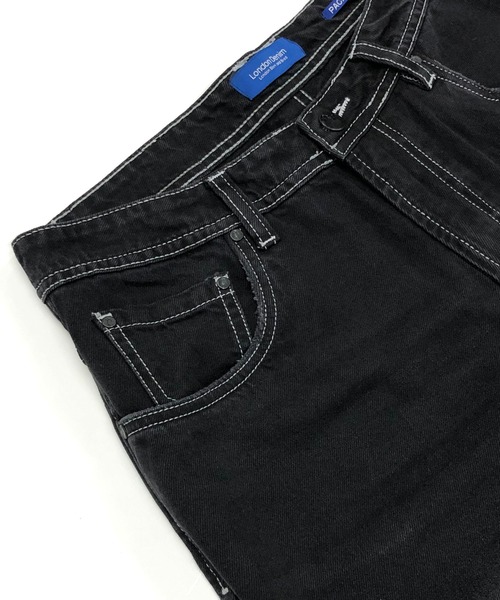 London Denim（ロンドンデニム）の「Peckham Baggy Jean/テーパード ワイド デニムパンツ（デニムパンツ・メンズ・ブラック/ブラック系その他/ブラック系その他2・LARGE/X-LARGE/SMALL/MEDIUM）」の19枚目の写真