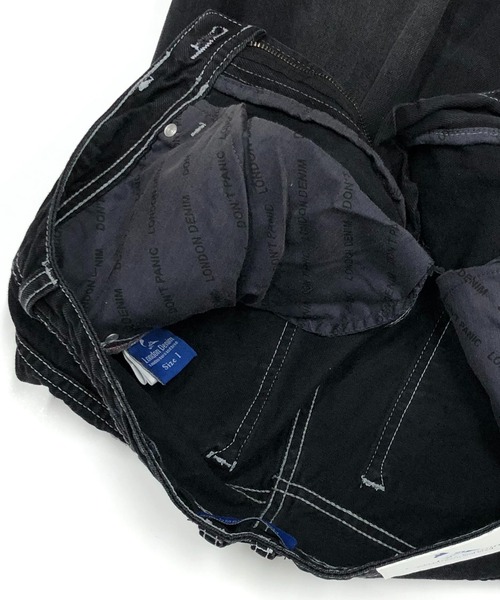 London Denim（ロンドンデニム）の「Peckham Baggy Jean/テーパード ワイド デニムパンツ（デニムパンツ・メンズ・ブラック/ブラック系その他/ブラック系その他2・LARGE/X-LARGE/SMALL/MEDIUM）」の18枚目の写真