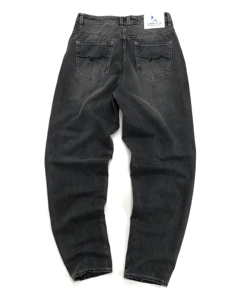 London Denim（ロンドンデニム）の「Peckham Baggy Jean/テーパード ワイド デニムパンツ（デニムパンツ・メンズ・ブラック/ブラック系その他/ブラック系その他2・LARGE/X-LARGE/SMALL/MEDIUM）」の13枚目の写真