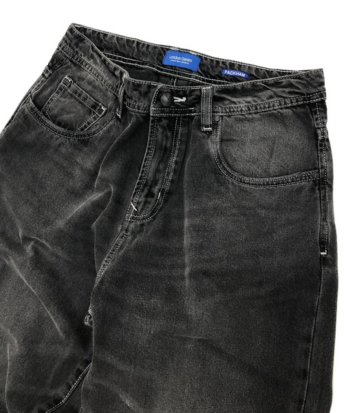 London Denim（ロンドンデニム）の「Peckham Baggy Jean/テーパード ワイド デニムパンツ（デニムパンツ・メンズ・ブラック/ブラック系その他/ブラック系その他2・LARGE/X-LARGE/SMALL/MEDIUM）」の12枚目の写真
