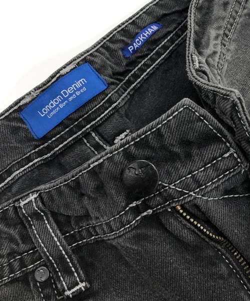 London Denim（ロンドンデニム）の「Peckham Baggy Jean/テーパード ワイド デニムパンツ（デニムパンツ・メンズ・ブラック/ブラック系その他/ブラック系その他2・LARGE/X-LARGE/SMALL/MEDIUM）」の10枚目の写真